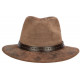 Chapeau Cuir Marron Traveller Classe Kodiak Aussie Apparel CHAPEAUX Aussie Apparel