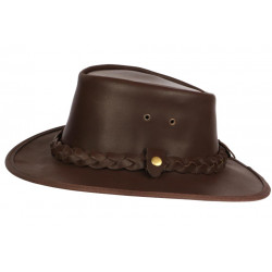 Chapeau Cuir Marron Australien Traveller Winton Aussie Apparel CHAPEAUX Aussie Apparel