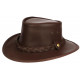 Chapeau Cuir Marron Australien Traveller Winton Aussie Apparel CHAPEAUX Aussie Apparel