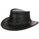 Chapeau Cuir Noir Australien Traveller Winton Aussie Apparel CHAPEAUX Aussie Apparel