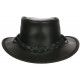 Chapeau Cuir Noir Australien Traveller Winton Aussie Apparel CHAPEAUX Aussie Apparel