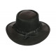 Chapeau Cuir Noir Australien Traveller Winton Aussie Apparel CHAPEAUX Aussie Apparel