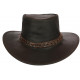 Grand chapeau Cuir Huile Marron Australien Terry Aussie Apparel CHAPEAUX Aussie Apparel