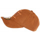 Casquette NY Daim Marron Classe et Tendance Visiere Baseball Utchy CASQUETTES Hip Hop Honour