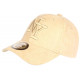 Casquette NY Daim Beige Classe et Tendance Visiere Baseball Utchy CASQUETTES Hip Hop Honour