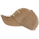 Casquette NY Daim Marron Taupe Classe Visiere Baseball Utchy CASQUETTES Hip Hop Honour