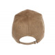 Casquette NY Daim Marron Taupe Classe Visiere Baseball Utchy CASQUETTES Hip Hop Honour