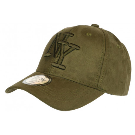 Casquette NY Daim Verte Tendance et Classe Visiere Baseball Utchy CASQUETTES Hip Hop Honour