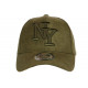 Casquette NY Daim Verte Tendance et Classe Visiere Baseball Utchy CASQUETTES Hip Hop Honour