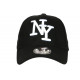 Casquette NY Daim Noire Tendance Classe Visiere Baseball Utchy CASQUETTES Hip Hop Honour