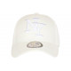 Casquette NY Daim Blanche Classe Tendance Visiere Baseball Utchy CASQUETTES Hip Hop Honour