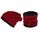 Bonnet Tube Snood Rouge Polaire Réversible Noir Kosd BONNETS Nyls Création