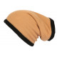 Bonnet Tube Snood Beige Polaire Réversible Noir Kosd BONNETS Nyls Création