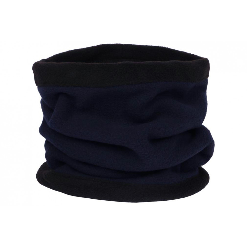 Bonnet tube noir en polaire mode, bonnet snood homme femme livré 48h!