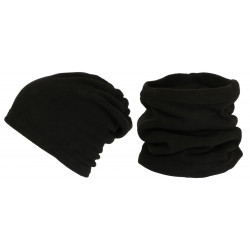 Bonnet Tube Snood Noir Cache Cou Polaire Kosd BONNETS Nyls Création