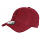 Casquette NY Daim Rouge Tendance et Classe Visiere Baseball Utchy CASQUETTES Hip Hop Honour