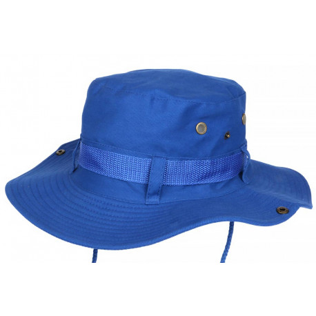 Chapeau Bob safari Bleu Tendance en Coton Azzy Bob Safari Nyls Création