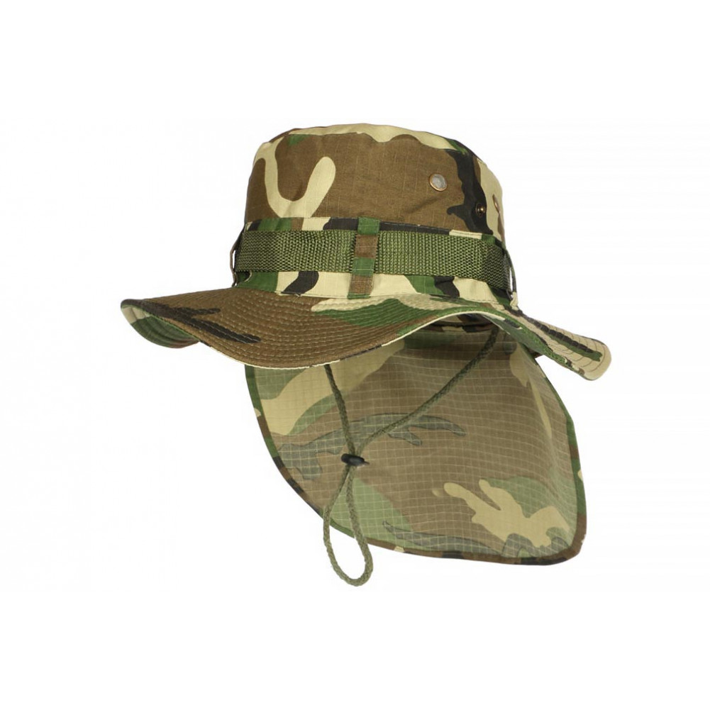 Chapeau jungle militaire camouflage - Bonnets, Cagoules & Chapeaux de  brousse