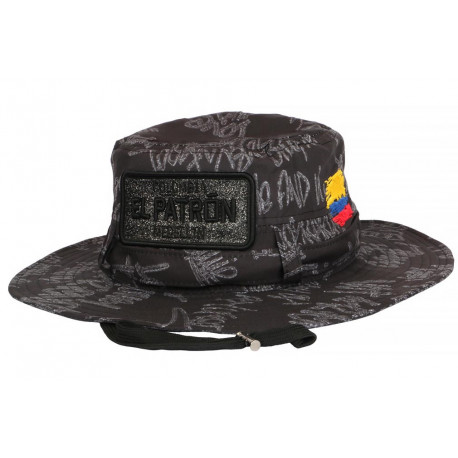 Grand Bob El Patron Noir et Gris Strass Streetwear Colombia BOB SKR