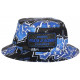 Chapeau Bob Plata o Plomo Bleu et Noir Strass Streetwear Colombia Bogota BOB SKR