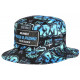 Chapeau Bob Plata o Plomo Turquoise et Noir Strass Streetwear Colombia BOB SKR