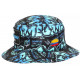 Chapeau Bob Plata o Plomo Turquoise et Noir Strass Streetwear Colombia BOB SKR