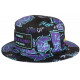 Chapeau Bob Plata o Plomo Violet et Noir Strass Streetwear Colombia BOB SKR