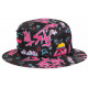 Chapeau Bob Plata o Plomo Rose Fluo et Noir Strass Streetwear Colombia BOB SKR