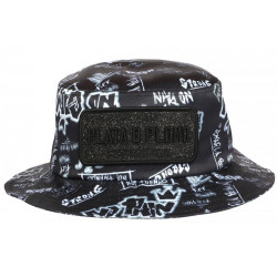 Chapeau Bob Plata o Plomo Noir et Blanc Strass Streetwear Colombia BOB SKR