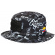 Chapeau Bob Plata o Plomo Noir et Blanc Strass Streetwear Colombia BOB SKR