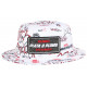 Chapeau Bob Plata o Plomo Blanc et Rouge Strass Streetwear Colombia BOB SKR