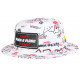 Chapeau Bob Plata o Plomo Blanc et Rouge Strass Streetwear Colombia BOB SKR