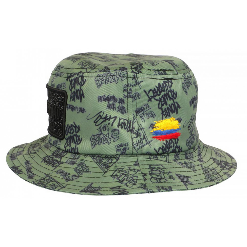 Bob Plata O Plomo Vert Fluo Noir, Bob Colombia Streetwear livré en 48h