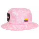 Chapeau Bob Plata o Plomo Rose Pastel Strass Streetwear Colombia BOB SKR