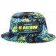 Chapeau Bob El Patron Jaune Fluo et Bleu Strass Streetwear Colombia BOB SKR