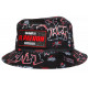 Chapeau Bob El Patron Rouge et Noir Strass Streetwear Colombia BOB SKR