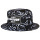 Chapeau Bob El Patron Noir et Blanc Strass Streetwear Colombia BOB SKR