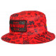 Chapeau Bob El Patron Rouge Noir Streetwear Strass Medellin BOB SKR