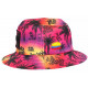 Chapeau Bob El Patron Rose Palmier Tropical Strass Colombia BOB SKR