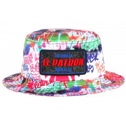 Chapeau Bob El Patron Rouge et Blanc Streetwear Strass Colombia BOB SKR