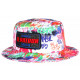 Chapeau Bob El Patron Rouge et Blanc Streetwear Strass Colombia BOB SKR