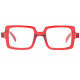 Grandes Lunettes de Lecture Rouges Originales Classe Prestya Lunettes Loupes Nyls Création