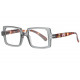 Grandes Lunettes de Lecture Grises Originales Chics Prestya Lunettes Loupes Nyls Création