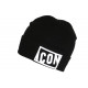 Bonnet Icon Noir et Blanc en Laine Brode 3D Fashion Starry BONNETS Hip Hop Honour