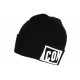 Bonnet Icon Noir et Blanc en Laine Brode 3D Fashion Starry BONNETS Hip Hop Honour