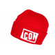 Bonnet Icon Rouge et Blanc Fashion en Laine Brode 3D Starry BONNETS Hip Hop Honour