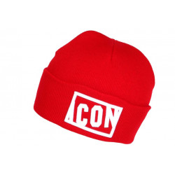 Bonnet Icon Rouge et Blanc Fashion en Laine Brode 3D Starry BONNETS Hip Hop Honour