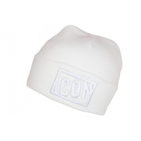 Bonnet Icon Blanc Fashion en Laine Douce Brode 3D Starry BONNETS Hip Hop Honour