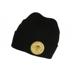 Bonnet Lion Dore Laine Noire Classe et Tendance Wildy BONNETS Hip Hop Honour