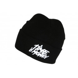 Bonnet Time Is Money Blanc Laine Noire Streetwear Banky BONNETS Hip Hop Honour